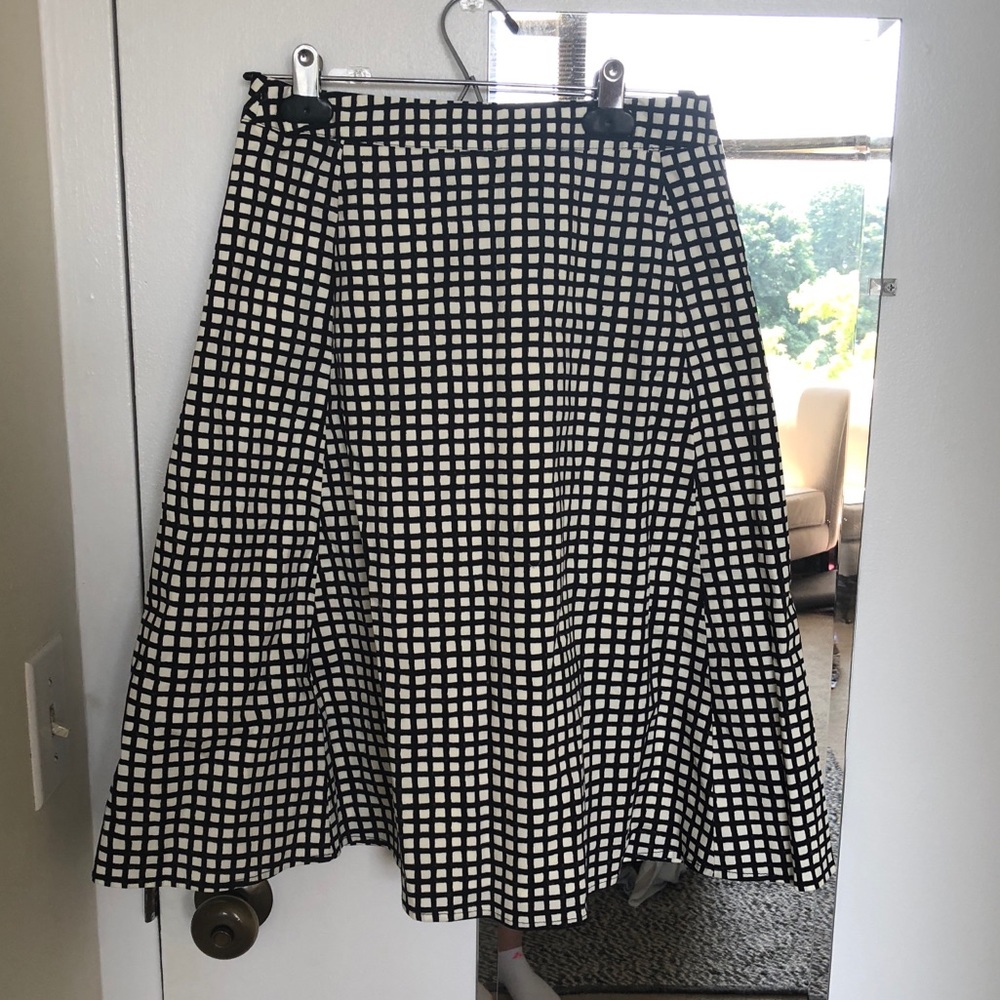 Beautiful checked midi skirt